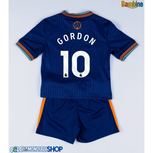 Maglie da calcio Newcastle United Anthony Gordon #10 Terza Maglia Bambino 2025-26 Manica Corta + Pantaloni corti)